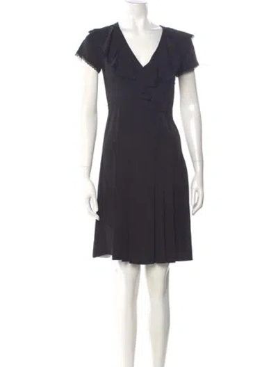 Pre-owned Prada Vintage Mini Dress In Black
