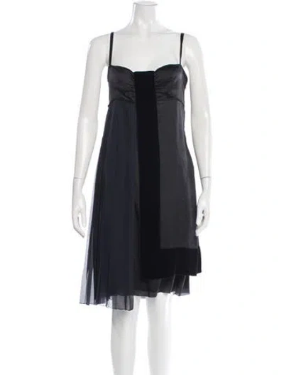 Pre-owned Prada Vintage Mini Dress In Black