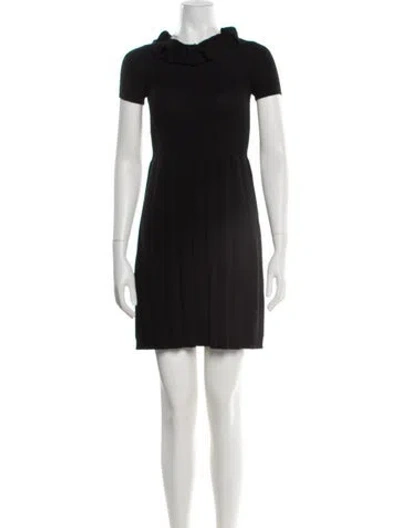 Pre-owned Prada Vintage Mini Dress In Black