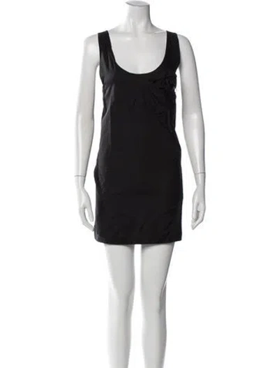 Pre-owned Prada Vintage Mini Dress In Black