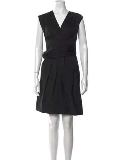 Pre-owned Prada Vintage Mini Dress In Black
