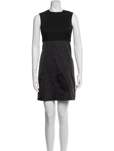 Pre-owned Prada Vintage Mini Dress In Black