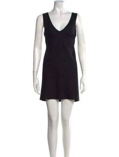 Pre-owned Prada Vintage Mini Dress In Black
