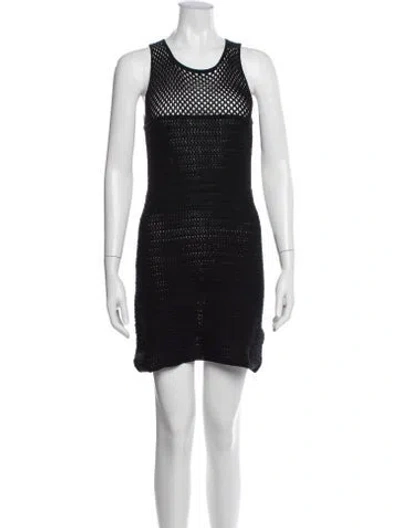 Pre-owned Prada Vintage Mini Dress In Black