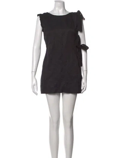 Pre-owned Prada Vintage Mini Dress In Black