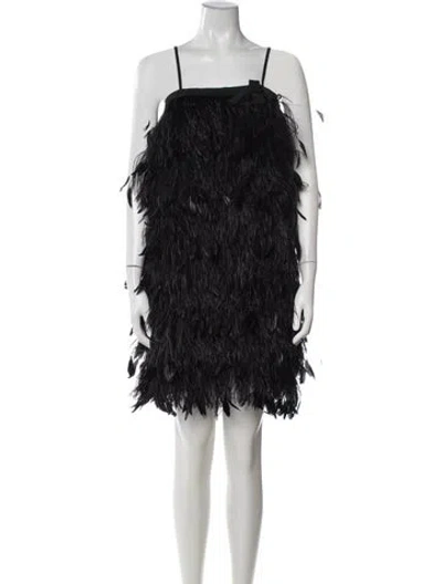 Pre-owned Prada Vintage Mini Dress In Black