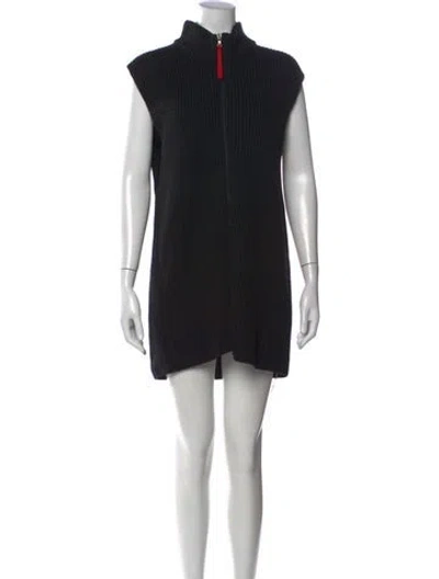 Pre-owned Prada Vintage Mini Dress In Black
