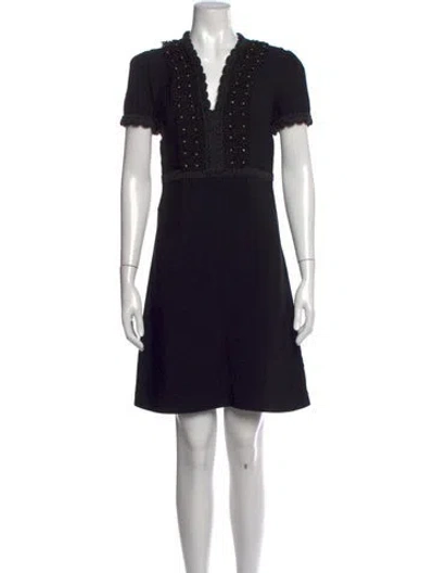 Pre-owned Prada Vintage Mini Dress In Black