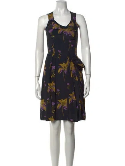 Pre-owned Prada Vintage Mini Dress In Black