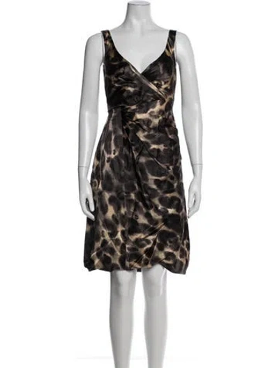 Pre-owned Prada Vintage Mini Dress In Black