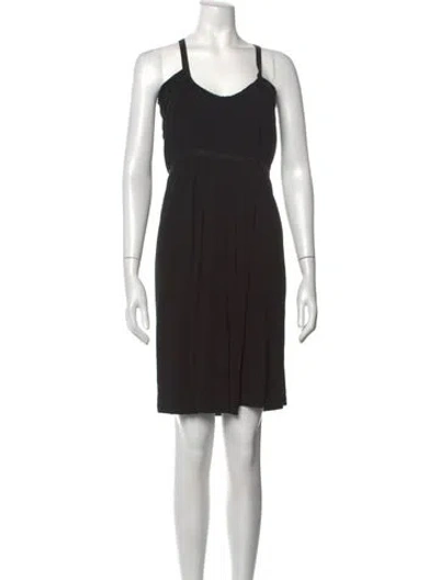 Pre-owned Prada Vintage Mini Dress In Black
