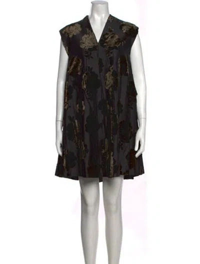 Pre-owned Prada Vintage Mini Dress In Black