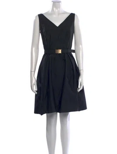 Pre-owned Prada Vintage Mini Dress In Black