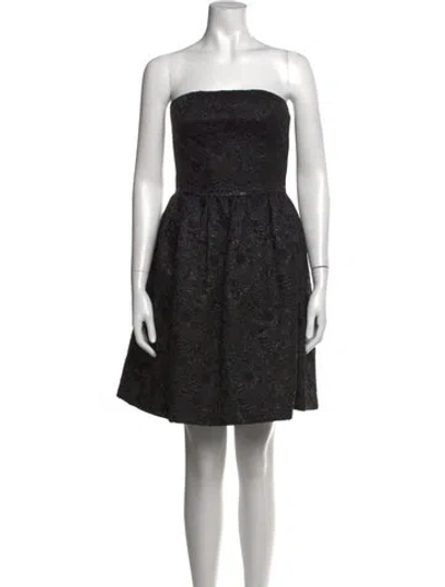 Pre-owned Prada Vintage Mini Dress In Black/metallic
