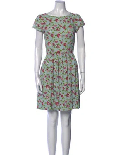 Pre-owned Prada Vintage Mini Dress In Blue