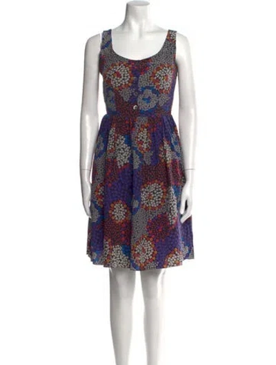 Pre-owned Prada Vintage Mini Dress In Blue