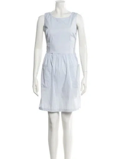 Pre-owned Prada Vintage Mini Dress In Blue