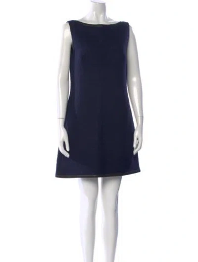 Pre-owned Prada Vintage Mini Dress In Blue