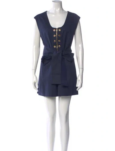 Pre-owned Prada Vintage Mini Dress In Blue
