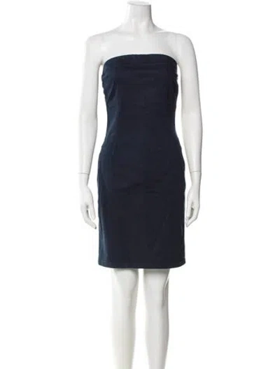 Pre-owned Prada Vintage Mini Dress In Blue