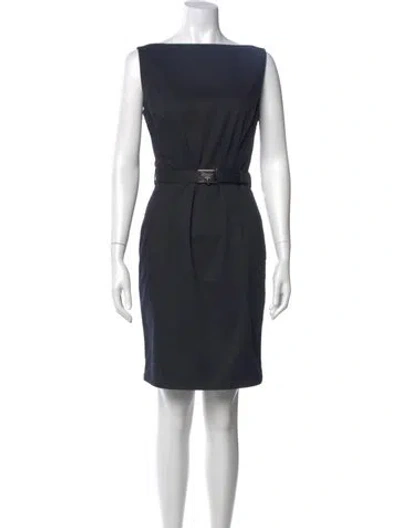 Pre-owned Prada Vintage Mini Dress In Blue