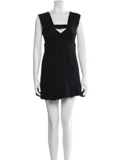Pre-owned Prada Vintage Mini Dress In Blue