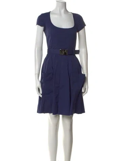 Pre-owned Prada Vintage Mini Dress In Blue