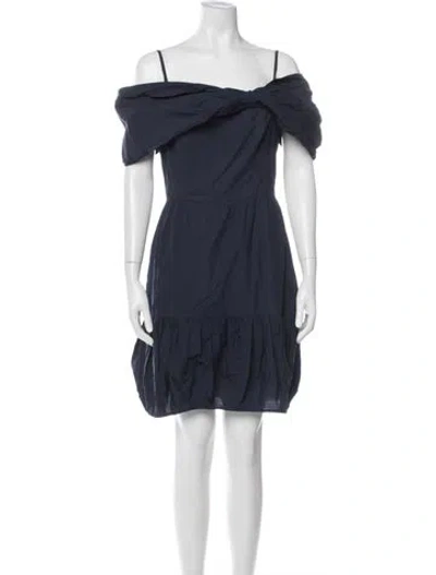Pre-owned Prada Vintage Mini Dress In Blue