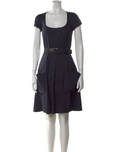 Pre-owned Prada Vintage Mini Dress In Blue