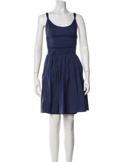 Pre-owned Prada Vintage Mini Dress In Blue
