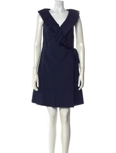 Pre-owned Prada Vintage Mini Dress In Blue