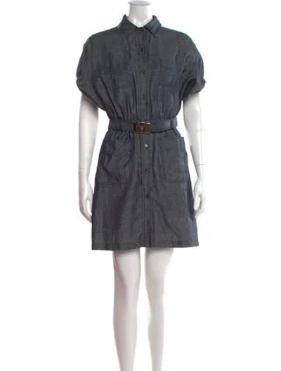 Pre-owned Prada Vintage Mini Dress In Blue