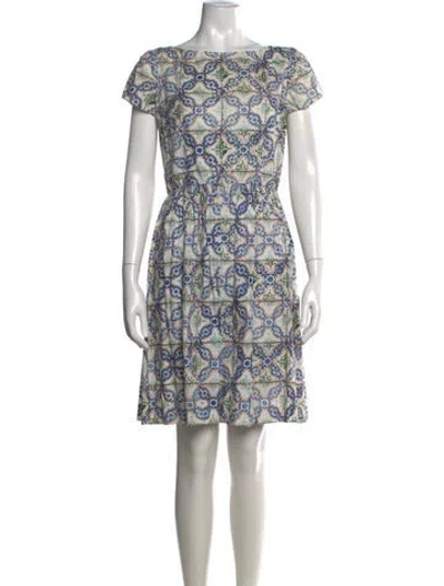 Pre-owned Prada Vintage Mini Dress In Blue