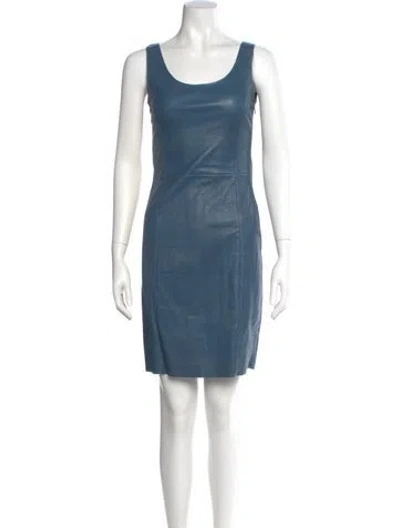Pre-owned Prada Vintage Mini Dress In Blue