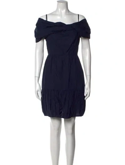 Pre-owned Prada Vintage Mini Dress In Blue