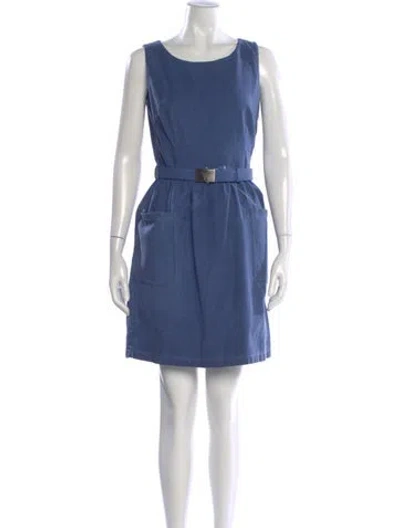 Pre-owned Prada Vintage Mini Dress In Blue
