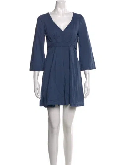 Pre-owned Prada Vintage Mini Dress In Blue