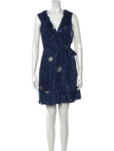 Pre-owned Prada Vintage Mini Dress In Blue