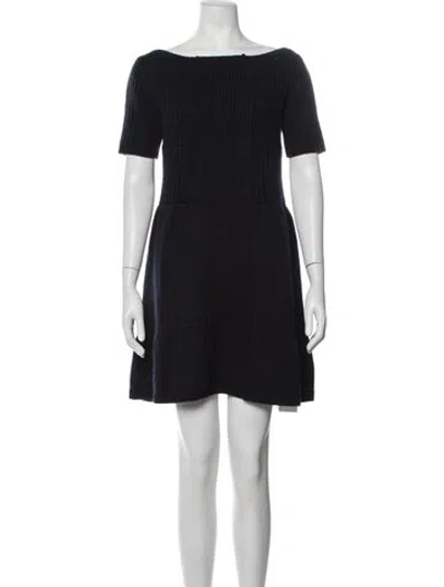 Pre-owned Prada Vintage Mini Dress In Blue