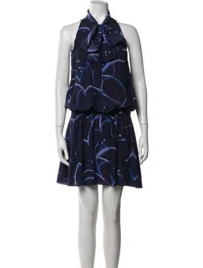 Pre-owned Prada Vintage Mini Dress In Blue