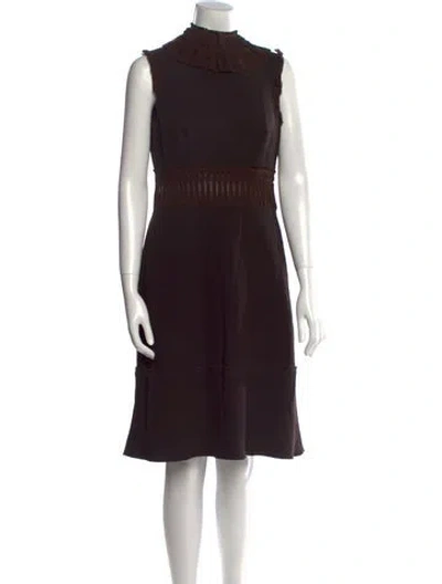 Pre-owned Prada Vintage Mini Dress In Brown