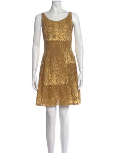 Pre-owned Prada Vintage Mini Dress In Brown