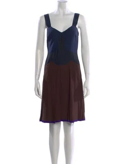 Pre-owned Prada Vintage Mini Dress In Brown