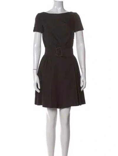 Pre-owned Prada Vintage Mini Dress In Brown