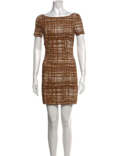 Pre-owned Prada Vintage Mini Dress In Brown