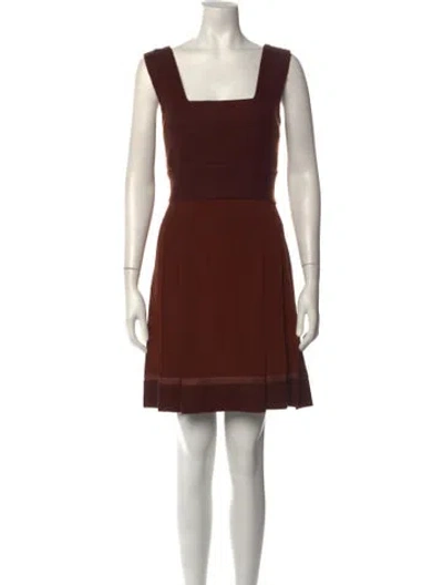 Pre-owned Prada Vintage Mini Dress In Brown