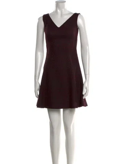 Pre-owned Prada Vintage Mini Dress In Burgundy