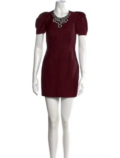 Pre-owned Prada Vintage Mini Dress In Burgundy