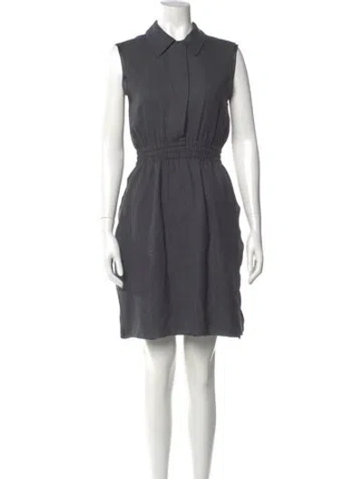 Pre-owned Prada Vintage Mini Dress In Gray