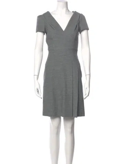 Pre-owned Prada Vintage Mini Dress In Gray